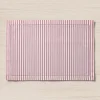 Petite Plume Signature Twill Placemats in Antique Red Ticking