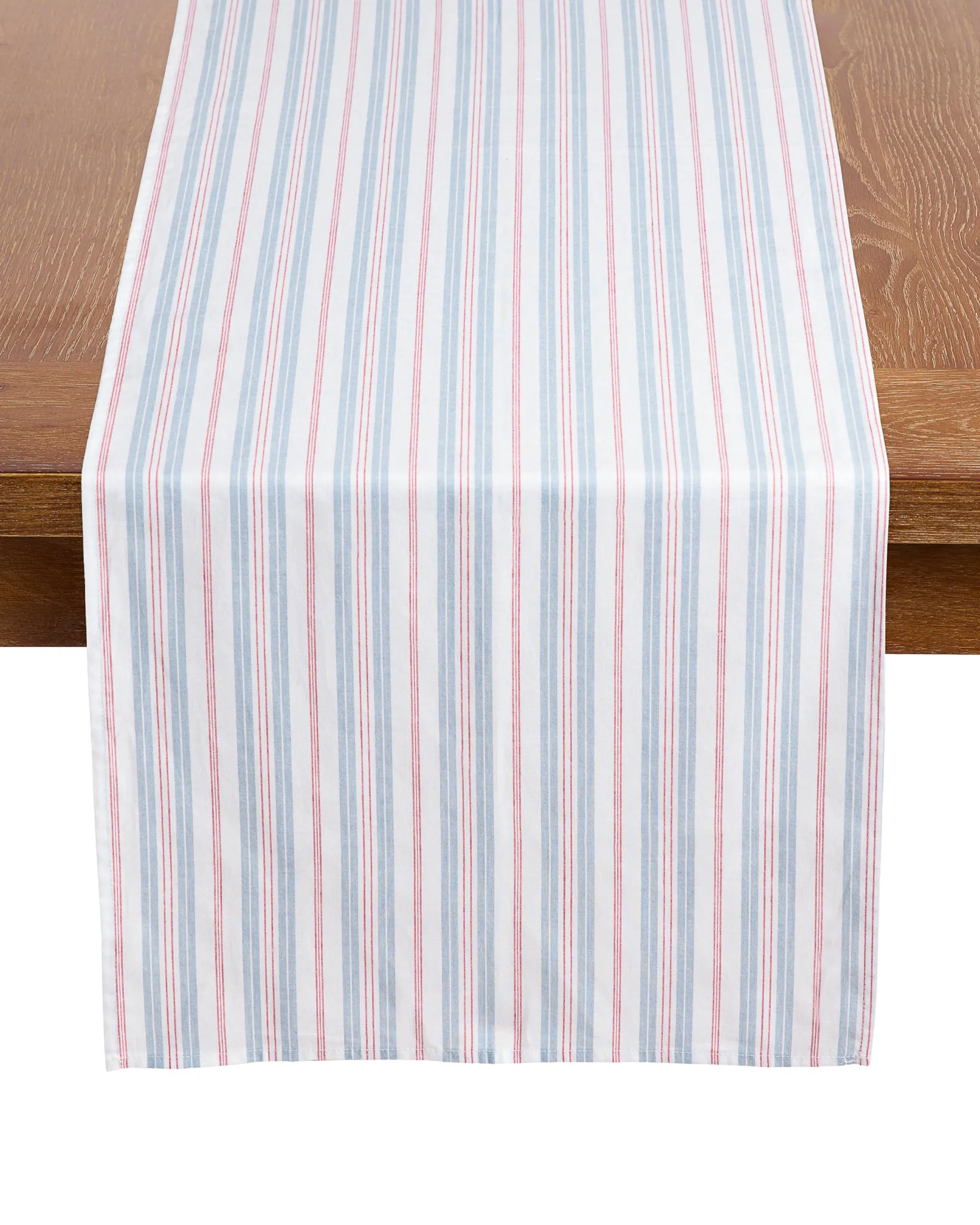 Petite Plume Signature Twill Runner in Navy French Ticking