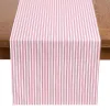Petite Plume Signature Twill Table Runner in Antique Red Ticking