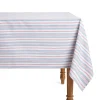 Petite Plume Signature Twill Tablecloth in Vintage French Stripes