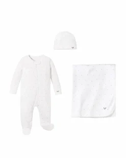 Petite Plume Welcome Home Baby Set - Grey Stars