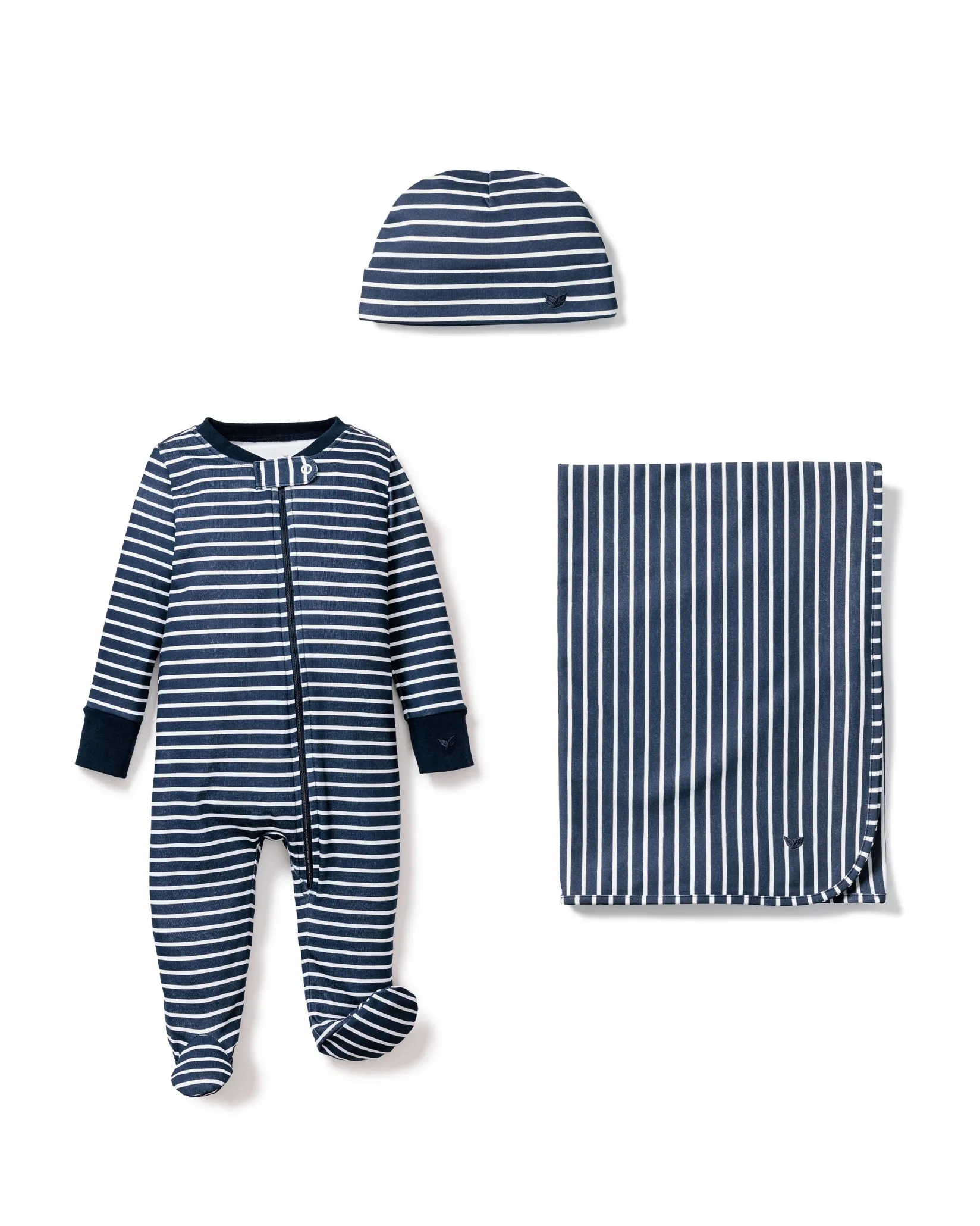 Petite Plume Welcome Home Baby Set - New Navy Stripes