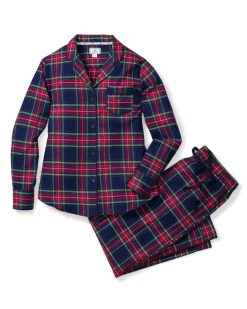 Women Petite Plume Women's Brushed Cotton Pajama Set in Windsor Tartan