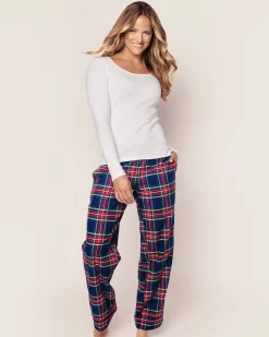 Women Petite Plume Women's Brushed Cotton Pants in Windsor Tartan