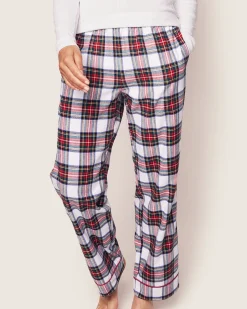 Women Petite Plume Women's Brushed Cotton Pants in Balmoral Tartan