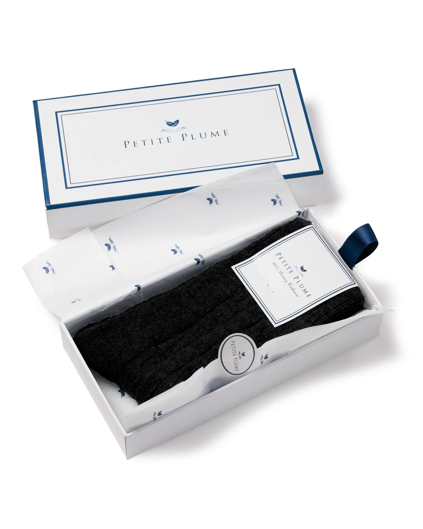 Women Petite Plume Women's Cashmere Socks in Navy