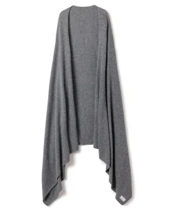 Women Petite Plume Women's Cashmere Wrap in Black