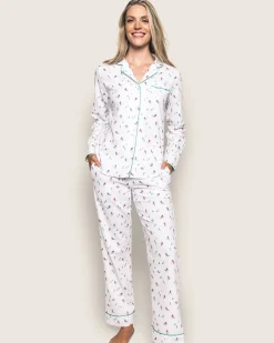 Women Petite Plume Women's Flannel Pajama Set in Après Ski