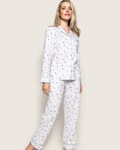 Women Petite Plume Women's Flannel Pajama Set in Après Ski