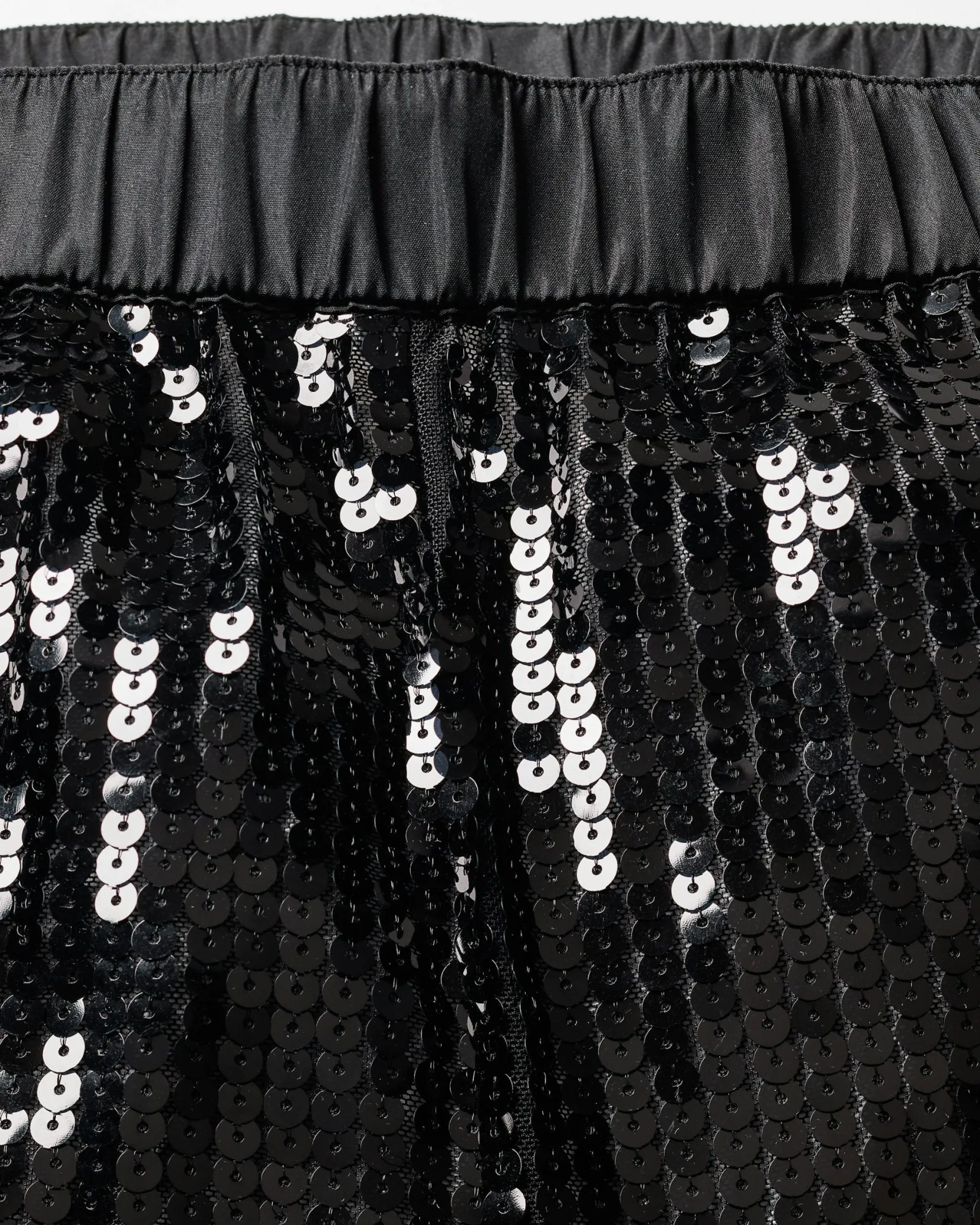 Women Petite Plume Women's Pajama Set in Black Sequins