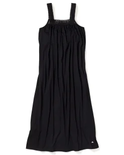 Women Petite Plume Women's Pima Camille Nightgown in Black