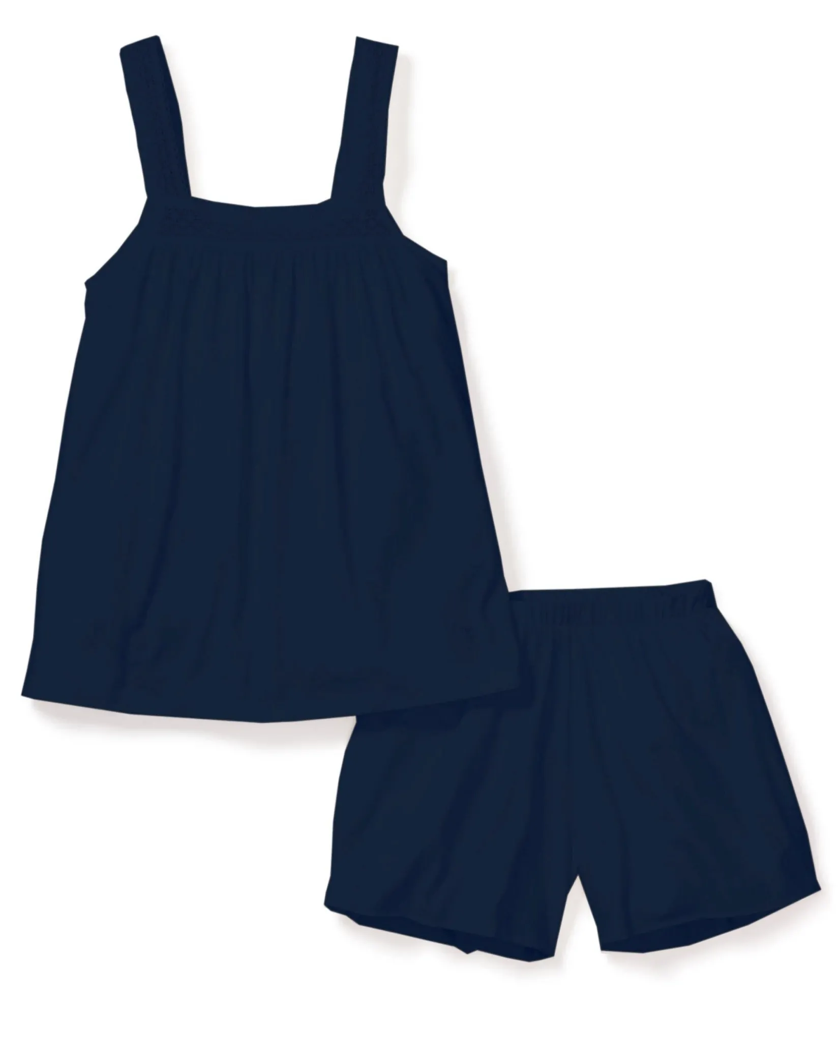 Women Petite Plume Women's Pima Camille Short Set in Navy