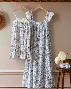 Women Petite Plume Women's Pima Clara Nightgown in Timeless Toile