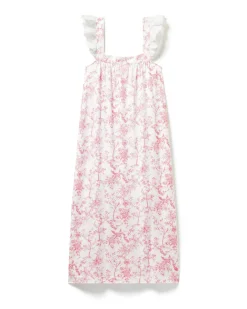 Women Petite Plume Women's Pima Clara Nightgown in Timeless Toile