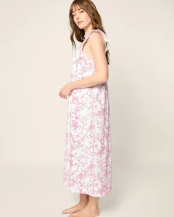 Women Petite Plume Women's Pima Clara Nightgown in Timeless Toile