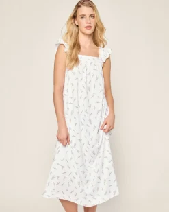 Women Petite Plume Women's Pima Clara Nightgown in Fields of Provence