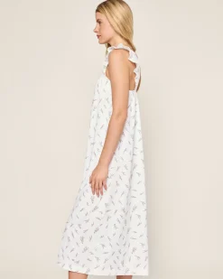 Women Petite Plume Women's Pima Clara Nightgown in Fields of Provence
