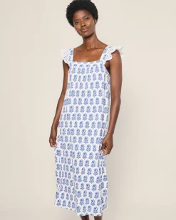Women Petite Plume Women's Pima Clara Nightgown in Fields of Provence