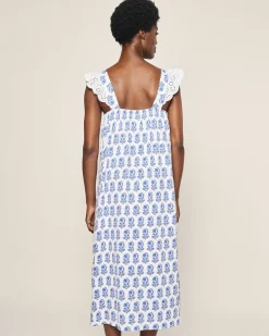 Women Petite Plume Women's Pima Clara Nightgown in Fields of Provence
