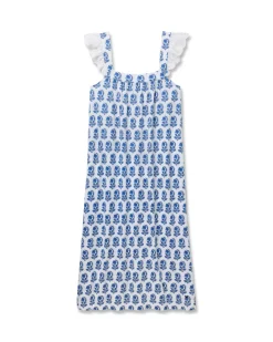 Women Petite Plume Women's Pima Clara Nightgown in Bristol Bay