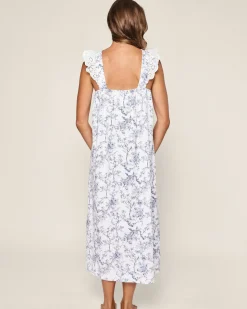 Women Petite Plume Women's Pima Clara Nightgown in Bristol Bay
