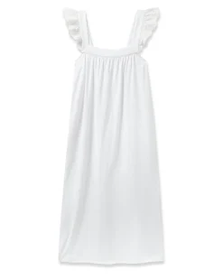 Women Petite Plume Women's Pima Clara Nightgown in White