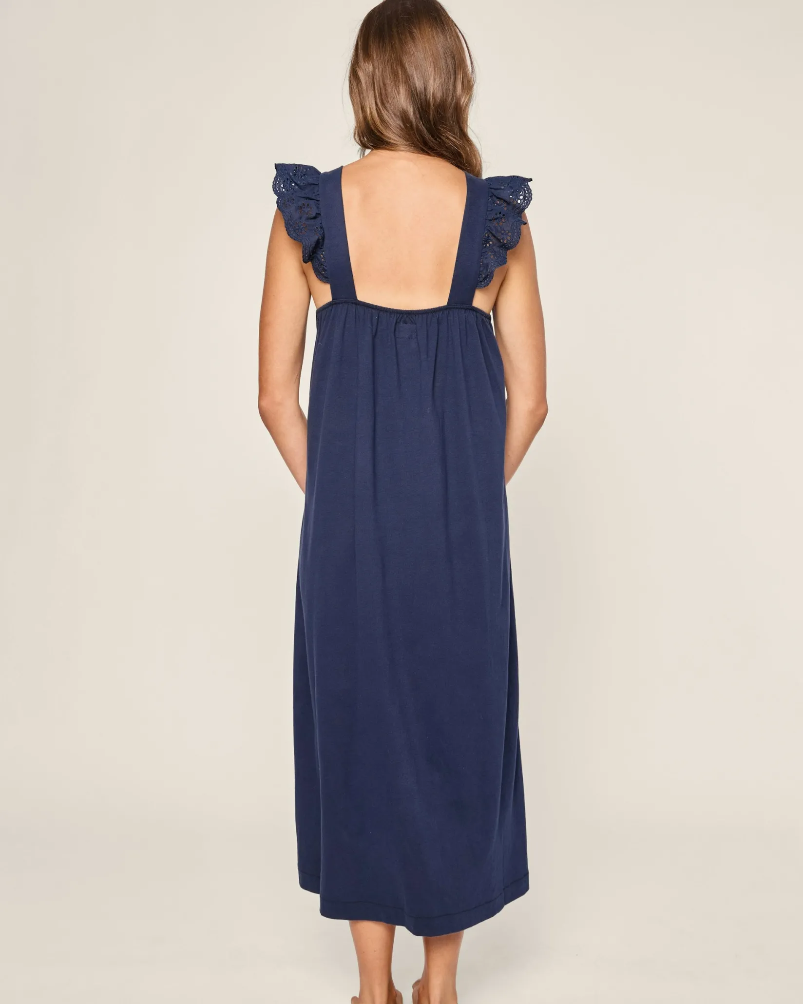 Women Petite Plume Women's Pima Clara Nightgown in White