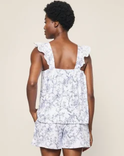 Women Petite Plume Women's Pima Clara Short Set in Timeless Toile