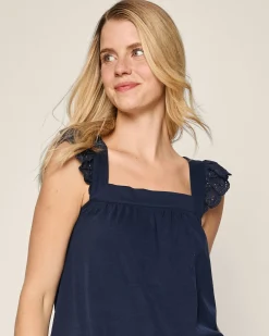 Women Petite Plume Women's Pima Clara Short Set in Navy