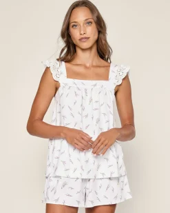 Women Petite Plume Women's Pima Clara Short Set in Fields of Provence