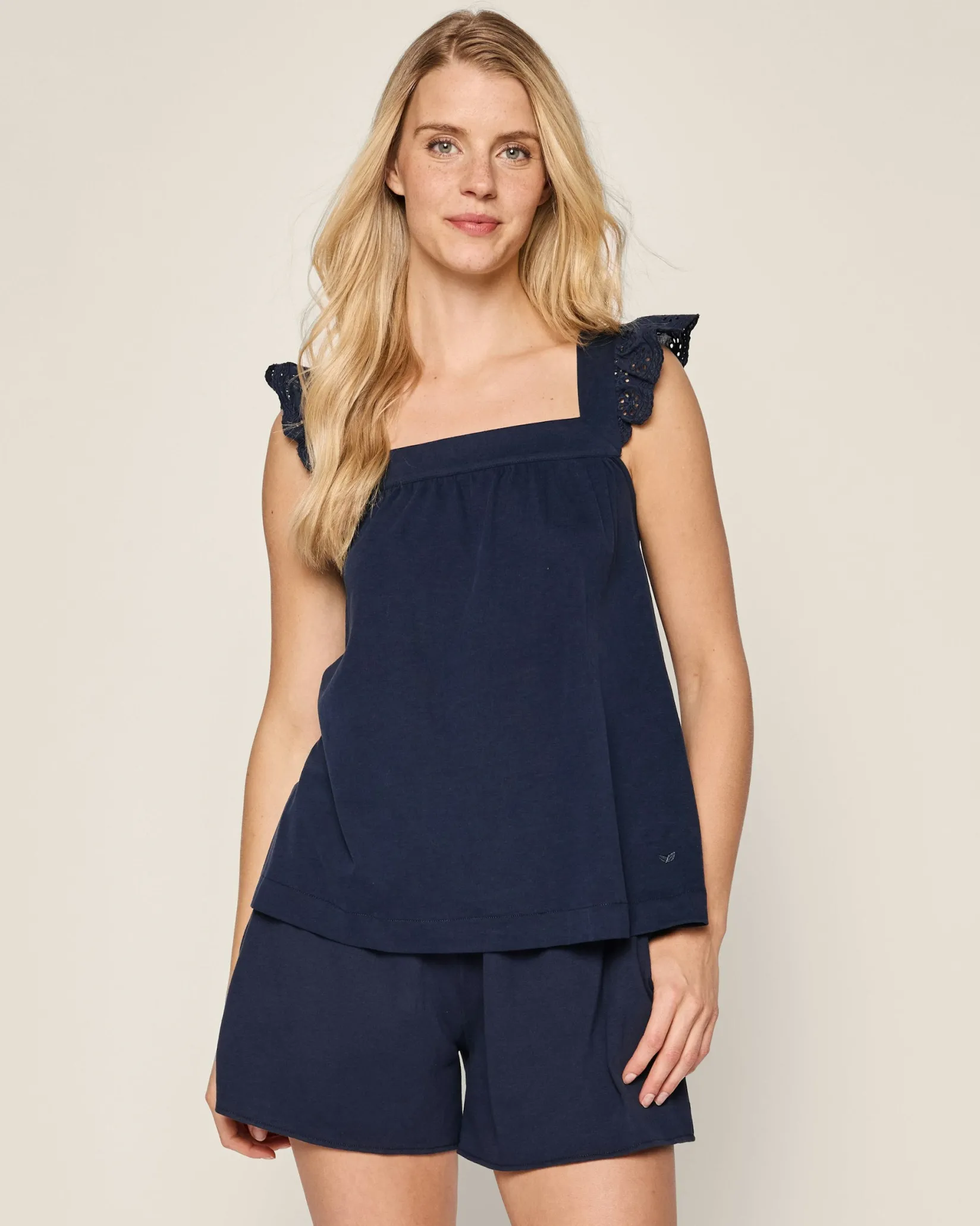 Women Petite Plume Women's Pima Clara Short Set in Fields of Provence