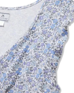 Women Petite Plume Women's Pima Harper Nightgown in Fleur D'Azur