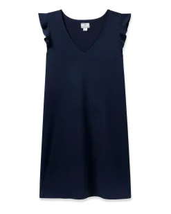 Women Petite Plume Women's Pima Harper Nightgown in Fleur D'Azur
