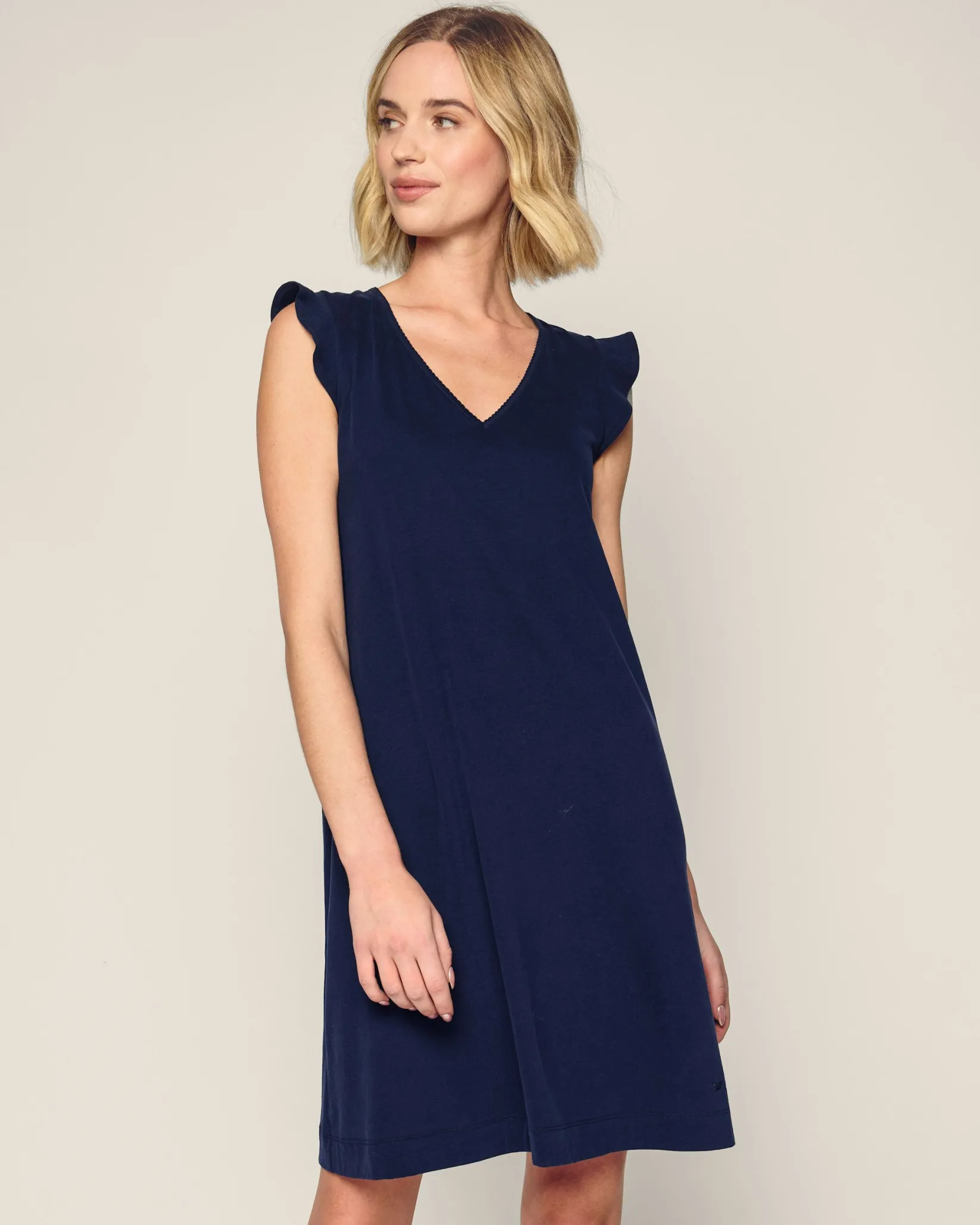 Women Petite Plume Women's Pima Harper Nightgown in Fleur D'Azur
