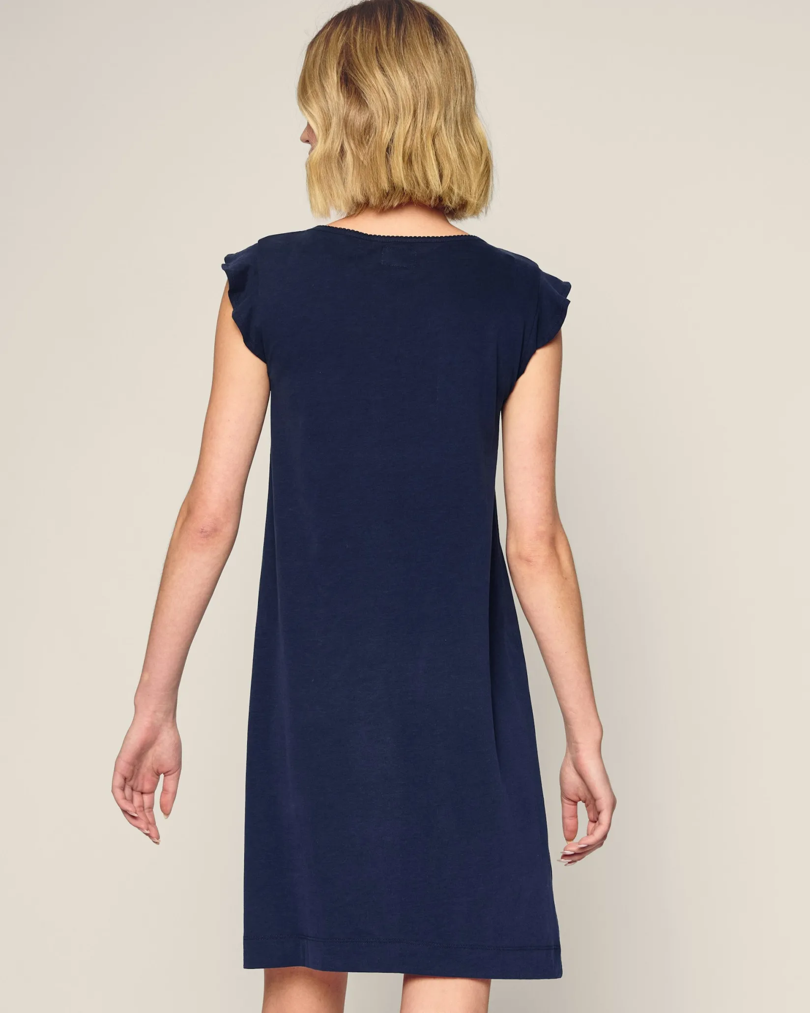 Women Petite Plume Women's Pima Harper Nightgown in Fleur D'Azur