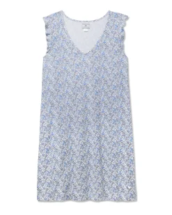 Women Petite Plume Women's Pima Harper Nightgown in Navy