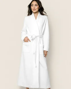 Women Petite Plume Women's Pima Jacquard Ophelia Robe in Black