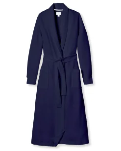 Women Petite Plume Women's Pima Jacquard Ophelia Robe in Black