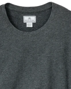 Women Petite Plume Women's Pima Long Sleeve Top in Dark Heather Grey