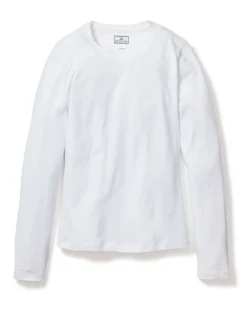 Women Petite Plume Women's Pima Long Sleeve Top in White