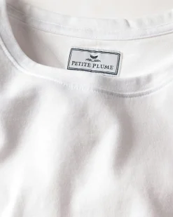 Women Petite Plume Women's Pima Long Sleeve Top in White