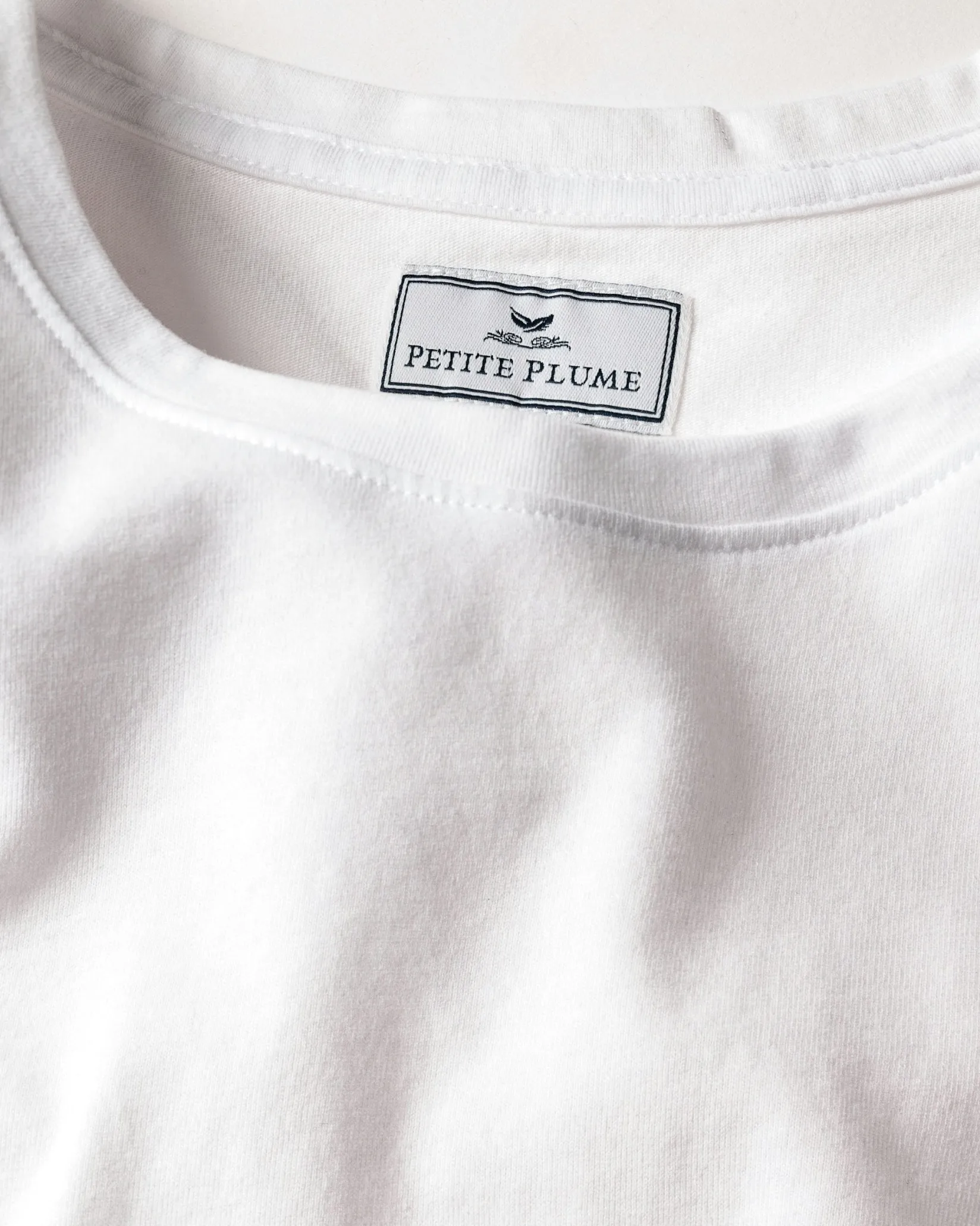 Women Petite Plume Women's Pima Long Sleeve Top in White
