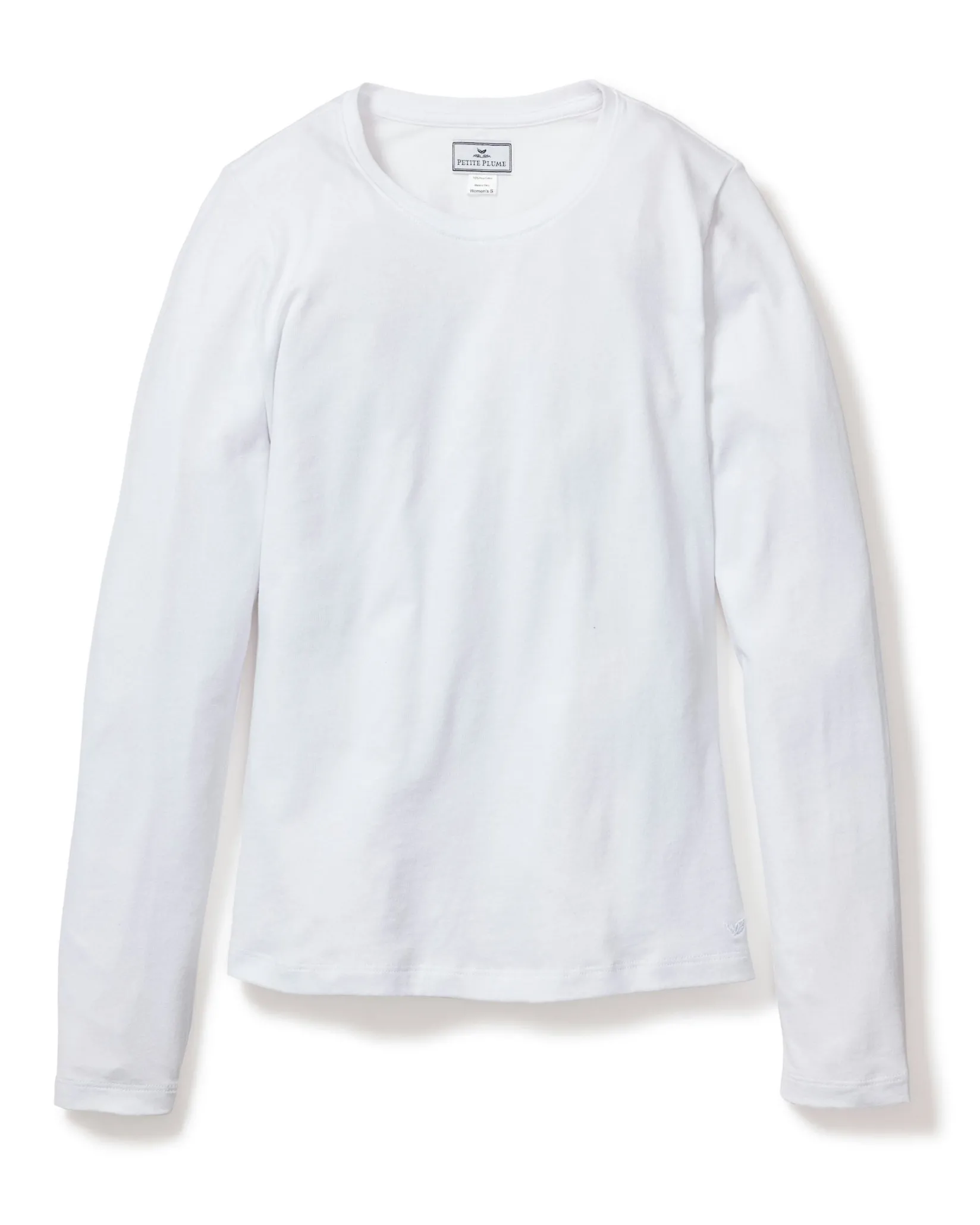 Women Petite Plume Women's Pima Long Sleeve Top in Camel
