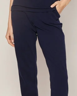 Women Petite Plume Women's Pima Lounge Pants in Navy