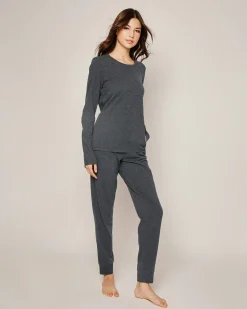 Women Petite Plume Women's Pima Lounge Pants in Navy