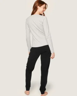Women Petite Plume Women's Pima Lounge Pants in Black