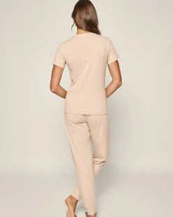 Women Petite Plume Women's Pima Lounge Pants in Black