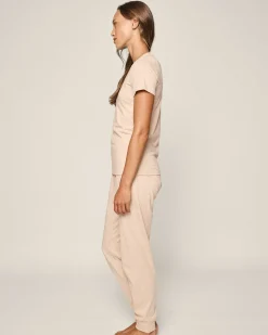 Women Petite Plume Women's Pima Lounge Pants in Camel