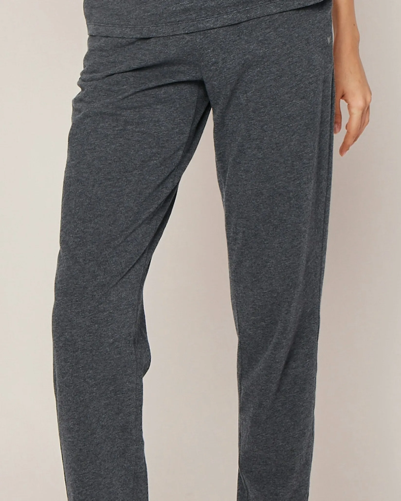 Women Petite Plume Women's Pima Lounge Pants in Dark Heather Grey