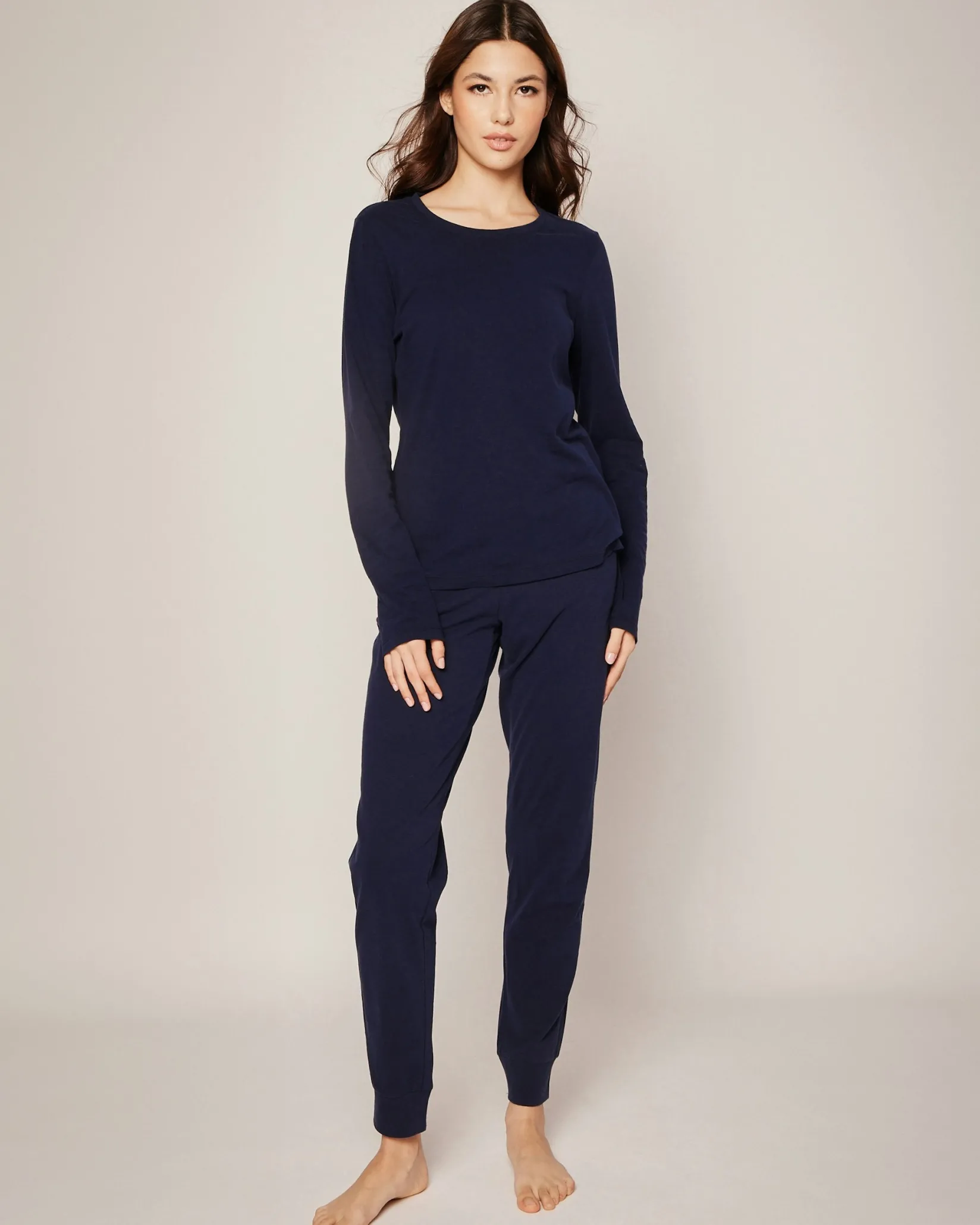 Women Petite Plume Women's Pima Lounge Pants in Dark Heather Grey
